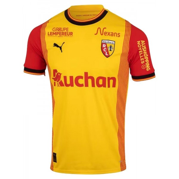 RC Lens maillot domicile uniforme de football premier maillot de football sportswear pour hommes 2023-2024